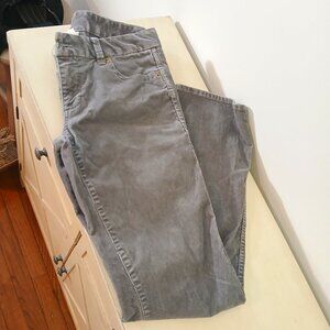 J Crew medium gray corduroy pants - size 0 short